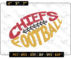 chiefs football logo embroidery design, nfl kansas city chiefs football logo embroidery design, famous football team embroidery design, football embroidery design, pes, dst, jef, files