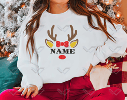 custom name embroidery designs, christmas embroidery designs, merry xmas embroidery designs, reindeer embroidery designs