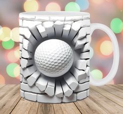 3d golf ball mug