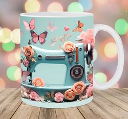 3d sewing machine mug