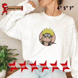 ninja anime embroidery designs, anime embroidery designs, ninja anime embroidery fan gift, inspired anime files, instant donwload