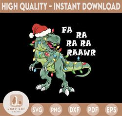 Christmas Dinosaur, Fa Ra Ra Rawr, T-Rex Christmas PNG, Dinosaur PNG, Christmas T-Rex PNG, Funny Christmas Party PNG Tre