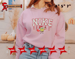 nike x spongebob embroidered sweatshirt - embroidered sweatshirt/hoodie, embroidery file, embroidery design