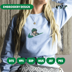 anime custom embroidered sweatshirt, nike x midoriya embroidered sweatshirt, custom anime embroidered crewneck, anime custom embroidered crewneck, best-selling custom embroidered sweatshirt