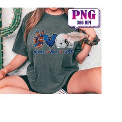 Peace Love Football PNG, Football Love Png, Football Shirt, PNG Sublimation, Game Day PNG, T-shirt Designs