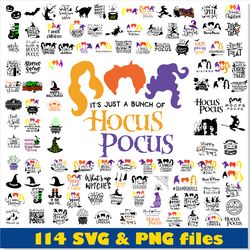 hocus pocus svg bundle, hocus pocus png bundle, halloween svg bundle, halloween png bundle, hocus pocus svg cricut