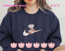 manga embroidered sweatshirt, songoku x nike best unisex embroidered sweatshirt, manga embroidered crewneck, anime sweatshirt, anime gift