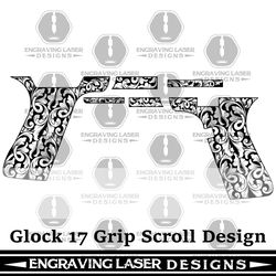 engraving laser designs glock 17 scroll grip design