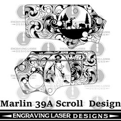 engraving laser designs marlin 39a scroll design