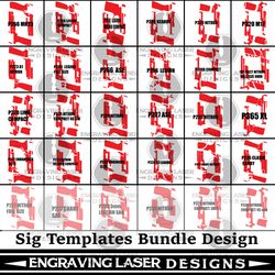 engraving laser designs sig templates bundle