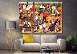 abstract jazz poster print art,african jazz print art canvas,african jazz canvas wall art,modern wall art,music wall art