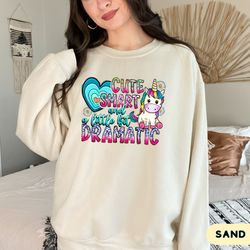 Mean Girls Sweatshirt A Little Bit Dramatic White Pullover