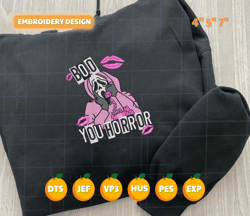 boo you horror embroidery design, horror movie character embroidery design, scareface design for shirt, hallloween embroidery design, halloween trending design, instant downlload