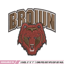 brown bears embroidery design, brown bears embroidery, logo sport, sport embroidery, ncaa embroidery.