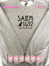 salem 1692 embroidery machine design, they missed one embroidery design, witch halloween embroidery file