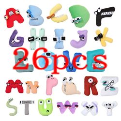 Alphabet Lore Plush Toys English Letter Stuffed Animal Soft Doll Toys Gift  For Kids Children Educational Alphabet Lore (a-z)