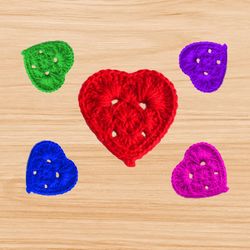 crochet heart pdf pattern