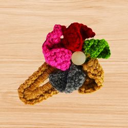 a crochet fan hair clip pdf pattern