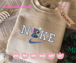 stitch nike embroidered sweatshirt - embroidered sweatshirt/ hoodies, embroidery design for shirt craft