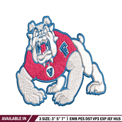 fresno state bulldogs embroidery design, fresno state bulldogs embroidery, logo sport, sport embroidery, ncaa embroidery