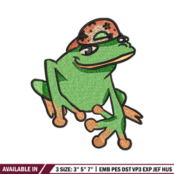 frog boy embroidery design, frog embroidery, embroidery file, embroidery shirt, emb design, digital download