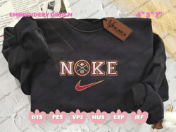 nike nba denver nuggets embroidered shirt, basketball team embroidered sweatshirt, best basketball team embroidered sweatshirt, basketball brand embroidered shirt, famous brand embroidered shirt