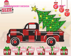 christmas truck embroidery designs, christmas embroidery designs, christmas tree embroidery, merry xmas embroidery designs