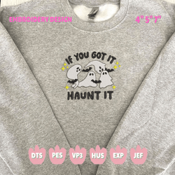 if you got it haunt it embroidery machine design, spooky vibes embroidery design, stay spooky halloween embroidery design