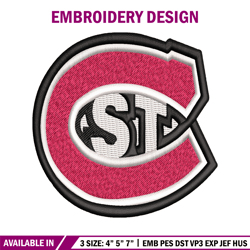 st cloud state huskies embroidery design, st cloud state huskies embroidery, sport embroidery, ncaa embroidery.