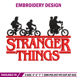 stranger things logo embroidery design, logo embroidery, logo design, logo shirt, embroidery shirt, instant download
