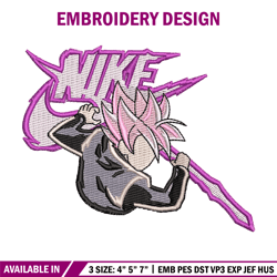 super saiyan rose embroidery design, dragon ball embroidery, nike design, anime design, anime shirt, digital download