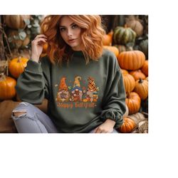 gnomes happy fall yall sweatshirt, cute gnome hoodie, fall gift, fall shirt, gift for thanksgiving, thanksgiving gnome,