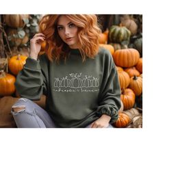 pumpkin season sweatshirt & hoodie, minimal halloween sweatshirt, pumpkin season sweatshirt, fall clothing, cute fall sw