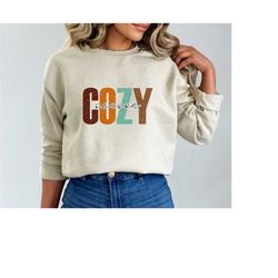 cozy season fall sweatshirt & hoodie, 2023 happy thanksgiving, hello pumpkin sweatshirt, fall hoody, autumn sweatshirt,