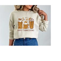 happy thanksgiving sweatshirt & hoodie, funny turkey shirts, happy turkey day sweatshirt, fall sweatshirt, thanksgiving