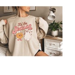 tis the season sweatshirt, retro halloween sweatshirt, vintage halloween sweatshirt, fall sweatshirt, fall season