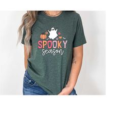 spooky season shirt, halloween shirt, pumpkin shirt, halloween tee, cute ghost shirt, spooky season t-shirt, ghost t-shi