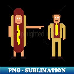 Hot Dog Man - PNG Transparent Digital Download - Vibrant and Versatile Sublimation Design