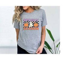 spooky season shirt, halloween shirt, pumpkin shirt, halloween tee, cute ghost shirt, spooky season t-shirt, ghost t-shi