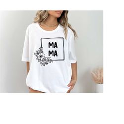 mama shirt, floral butterfly mama tee, checkered mama shirt, custom mama shirt, gift for mom, butterfly mama sweartshirt