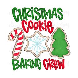 christmas cookie baking crew sublimation design digital download | hand drawn printable art | hand painted png file | t-
