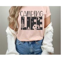 camping life shirts, camping shirt, camper t-shirt, camper shirt, happy camper shirt, camper gift, camper, camping group