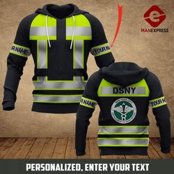 dsny &8211 the city of new york department of sanitation  mpp3 all-over print unisex pullover hoodie