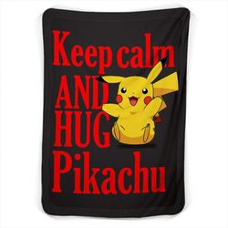 pokemon hug pikachu fleece blanket