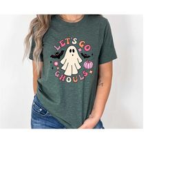 let's go ghouls halloween shirt, retro halloween t-shirt, kids halloween shirt, girls halloween graphic tee, halloween t