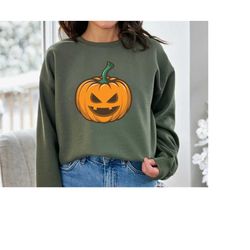 pumpkin sweatshirt, halloween pumpkin sweatshirt, halloween sweater, spooky season,  halloween sweatshirt