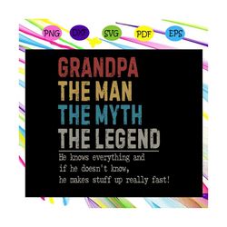 grandpa the man the myth the legend, grandpa svg, grandpa life,grandpa svg, grandpa gifts, best grandpa ever, father day