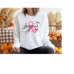 cancer survivor sweatshirt, survivor shirt, breast cancer hoodie, cancer survivor gift, cancer awareness, cancer survivo
