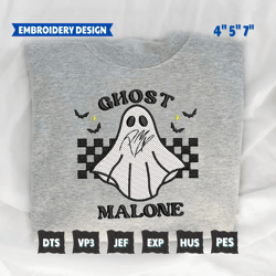 famous ghost character embroidery design, spooky vibes embroidery machine file, spooky halloween embroidery design, instangt download