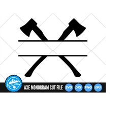 crossed axe frame svg | axe svg cut files | axe silhouette svg vector files | axe vector | axe monogram | lumberjack cli